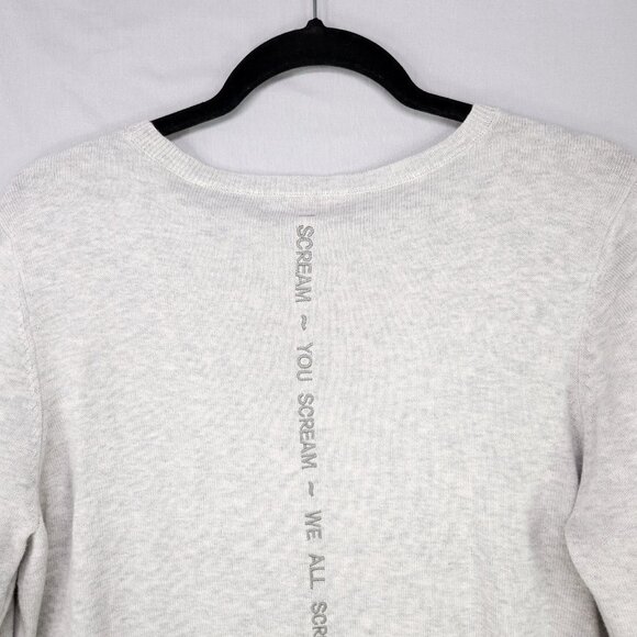 Lisa Todd Sweater Size Large Lickety Split Ice Cream Rhinestone Embellished - Picture 13 of 16